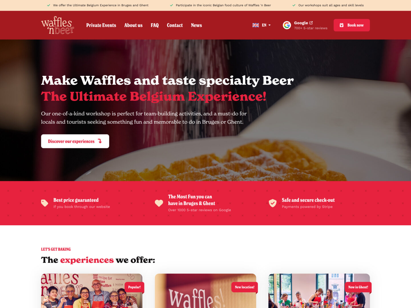 Waffles ’n Beer &bull; DBK.nl - Masters in Online Business | Websites op maat