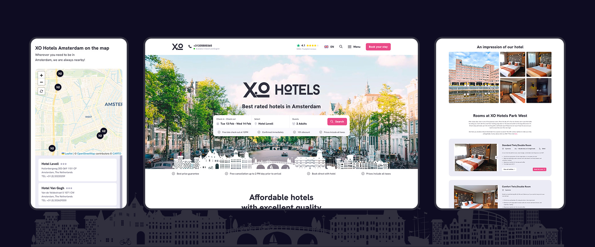 XO Hotels &bull; DBK.nl - Masters in Online Business | Websites op maat