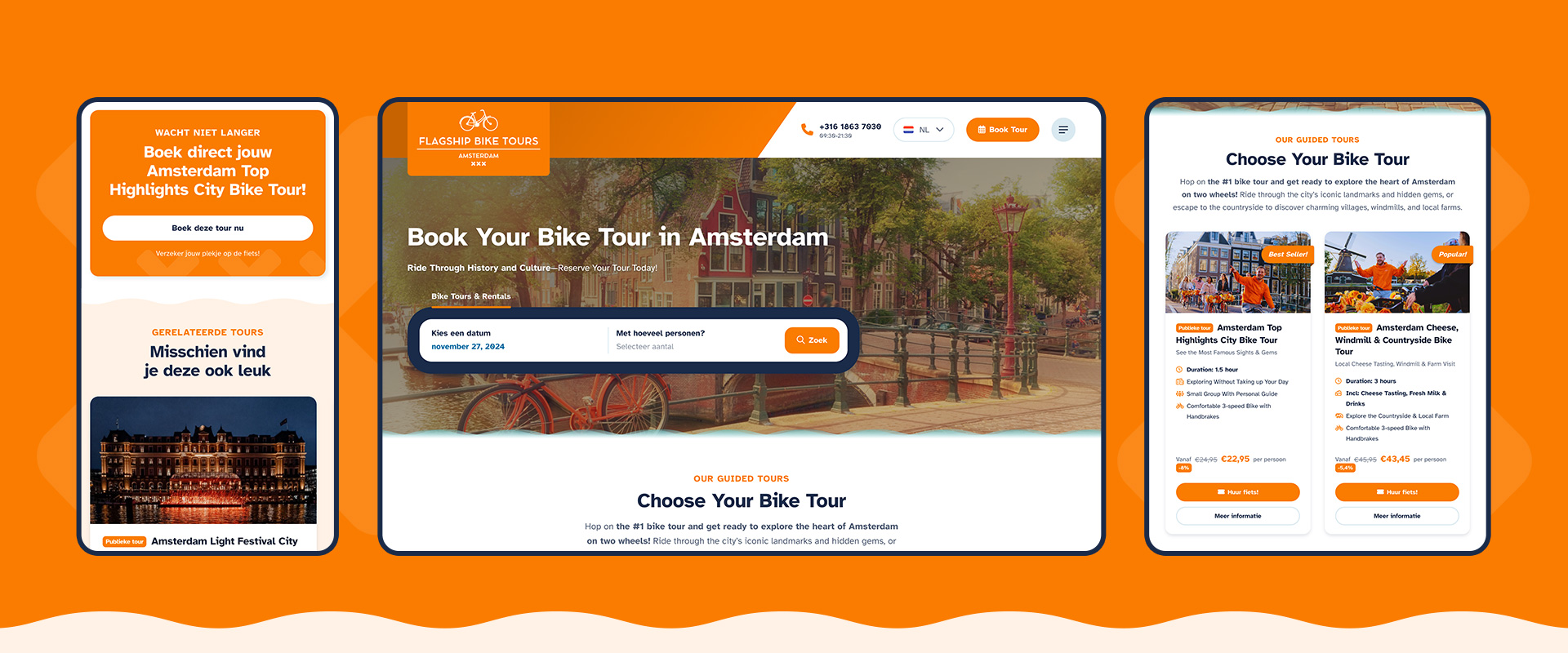 Flagship Bike Tours &bull; DBK.nl - Masters in Online Business | Websites op maat