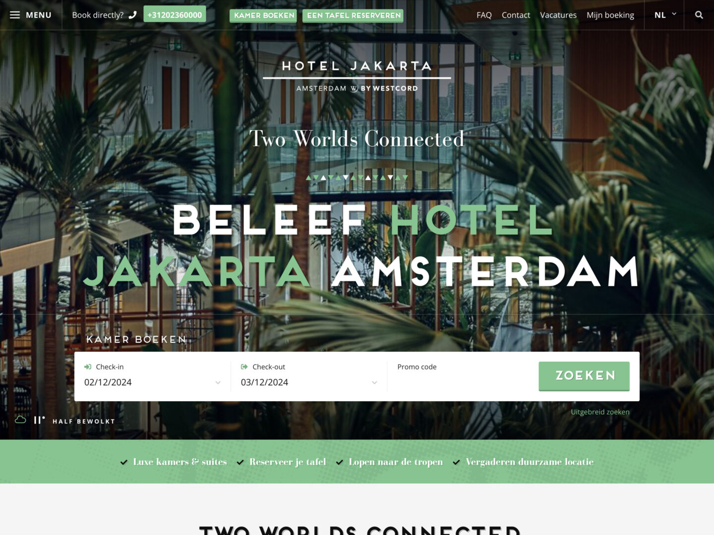 Hotel Jakarta Amsterdam &bull; DBK.nl - Masters in Online Business | Websites op maat